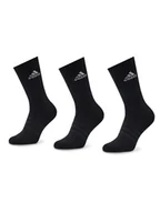 Skarpetki damskie - adidas Zestaw 3 par wysokich skarpet unisex Cushioned Crew IC1310 Czarny - miniaturka - grafika 1