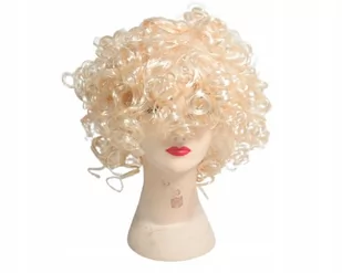 Blond Peruka Na Impreze Kręcone Włosy Blondynka - Dodatki do strojów karnawałowych - miniaturka - grafika 1