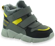 Buty dla chłopców - Buty zimowe sportowe dziecięce Wojtyłko 24127 Szare - miniaturka - grafika 1