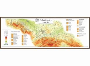 Polskie góry. Mapa ścienna 1:800 000 - Mapy i plansze edukacyjne - miniaturka - grafika 1