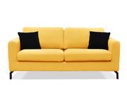 Sofy i kanapy - Sofa 3 z pokrowcem KAPI *żółty, 190x85x88, tkanina/metal/drewno - miniaturka - grafika 1