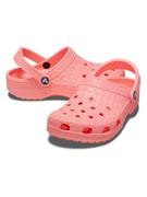 Klapki i japonki damskie - Crocs Chodaki "Classic Crocskin" w kolorze różowym - miniaturka - grafika 1