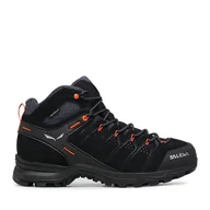 Buty trekkingowe męskie - Trekkingi Salewa Ms Alp Mate Mid Wp 61384-0996 Czarny - miniaturka - grafika 1