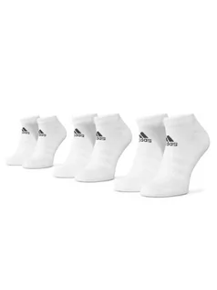 Skarpetki męskie - Adidas Zestaw 3 par stopek unisex Cush Low 3Pp DZ9384 Biały - grafika 1