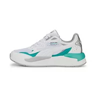 Trampki męskie - PUMA Męskie trampki MAPF1 X-RAY Speed Sneaker, biało-Spectra zielone srebro, rozmiar 36 - miniaturka - grafika 1