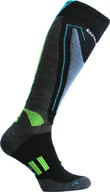 Skarpety termoaktywne - Brubeck BSN002/J Skarpety junior Snow Force Light szary/zielony XXS/30-32 - miniaturka - grafika 1