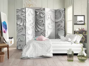 Parawan 5-częściowy - Kwiaty w kryształy II [Room Dividers] (rozmiar 225x172) - Parawany - miniaturka - grafika 2