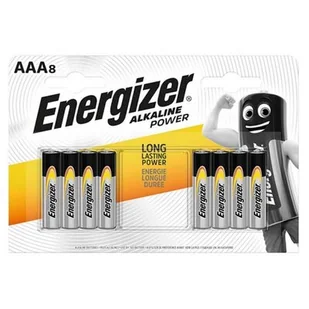 Energizer Bateria Alkaline Power, AAA, LR03, 1,5V, 8szt. EN-410662 - Baterie i akcesoria - miniaturka - grafika 1