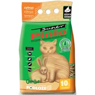Żwirek dla kotów - Certech Żwirek Super Pinio Cytrus żwirek dla kota drewniany 10l - miniaturka - grafika 1