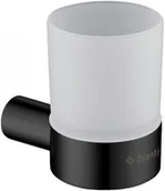 Kubki na szczoteczki do zębów - Kubek ścienny Deante ROUND ADR N911 czarny - miniaturka - grafika 1