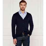 Swetry męskie - POLO RALPH LAUREN Wełniany kardigan MERINO | Slim Fit - miniaturka - grafika 1
