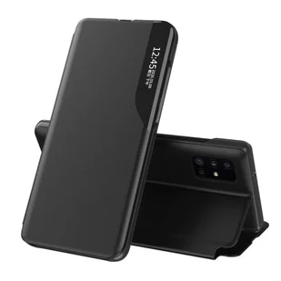 Eco Hurtel Leather View Case elegancki futerał etui z klapką i funkcją podstawki Huawei P40 Pro czarny - Czarny - Etui i futerały do telefonów - miniaturka - grafika 1