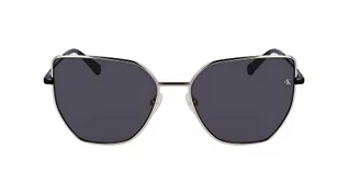 Okulary przeciwsłoneczne - Calvin Klein Damskie okulary przeciwsłoneczne CKJ23202S, złote/czarne, jeden rozmiar, Złoty/Czarny, Rozmiar uniwersalny - grafika 1