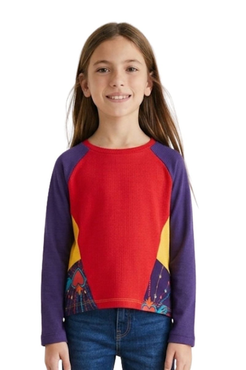 Bluza dziecięca Desigual Billie koszulka z długim rękawem-110