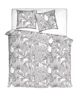 Pościel Satin Jungle Leafs Positive Ganache + Dwie Poszewki 70X80 - Pościel - miniaturka - grafika 1