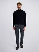 Spodnie męskie - Pierre Cardin Spodnie sztruksowe "Laval" w kolorze granatowym - miniaturka - grafika 1