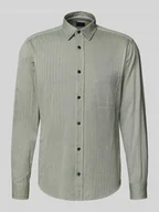 Koszule męskie - Koszula casualowa o kroju slim fit z kołnierzykiem typu kent - miniaturka - grafika 1