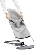 Leżaczki i huśtawki - BABYBJORN Poszycie do leżaczka Balance Bliss Jasny Szary 3D Jersey - miniaturka - grafika 1