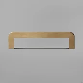 Zawiasy, okucia i inne akcesoria - Uchwyt meblowy podłużny Isa 128 Mosiężny Szczotkowany Nielakierowany - miniaturka - grafika 1