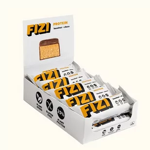 Baton proteinowy ORZECH LASKOWY Z CZEKOLADĄ wegański bez glutenu bez dodatku cukru 10szt / FIZI - Zdrowa żywność - miniaturka - grafika 1
