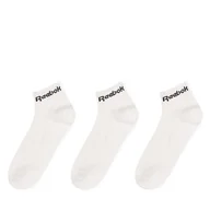 Skarpetki damskie - Zestaw 3 par niskich skarpet unisex Reebok ACT CORE ANKLE SOCK GH8167 Biały - miniaturka - grafika 1