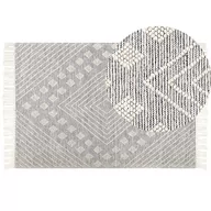 Dywany - Dywan wełniany 160 x 230 cm szaro-biały SAVUR Lumarko! - miniaturka - grafika 1