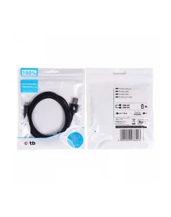 !TB Kabel USB-USB C 1.5m czarny sznurek - Kable komputerowe i do monitorów - miniaturka - grafika 1
