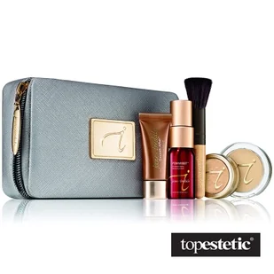 Jane Iredale Starter Kit Medium Light, Medium lub Medium Dark, Coffret de départ, z torba damska, 11841E - Bazy pod makijaż - miniaturka - grafika 1