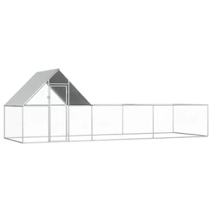 VidaXL Woliera dla kur, 6 x 2 x 2 m, galwanizowana stal 144557         VidaXL - Akcesoria do hodowli zwierząt - miniaturka - grafika 1