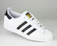 Buty sportowe męskie - Buty męskie sportowe Adidas EG4958 Superstar białe skóra 43,5 - miniaturka - grafika 1