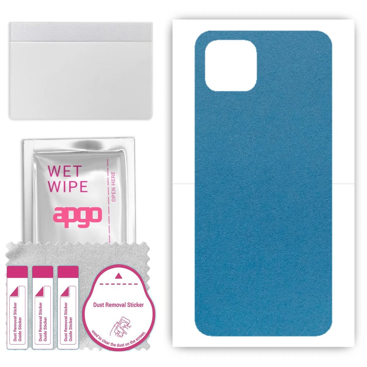 Folia naklejka skórka strukturalna na TYŁ Zamsz do Oppo Reno4 Z 5G - Zamsz Niebieski - apgo SKINS