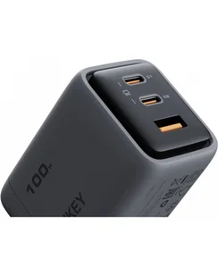 AUKEY PA-C5 wall charger 100W gray Telefon komórkowy Szary Prąd przemienny Automatyczna - Ładowarki do telefonów - miniaturka - grafika 1