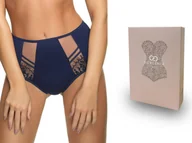 Bielizna nocna - GORSENIA figi brazyliany K498 Paradise, granat, S - miniaturka - grafika 1