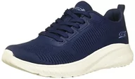 Sneakersy damskie - Skechers Damskie sneakersy Bobs Squad Chaos Face Off, Dzianina granatowa, 40 EU - miniaturka - grafika 1
