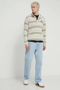Quiksilver bluza męska kolor beżowy gładka - Bluzy męskie - miniaturka - grafika 1