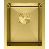 Zlewozmywaki - Mexen Trixo zlewozmywak stalowy 1-komorowy 370 x 440 mm, złoty - 6412371000-55 - miniaturka - grafika 1