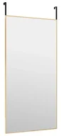 Lustra - Prostokątne złote lustro wiszące na drzwi P1-B25 - miniaturka - grafika 1