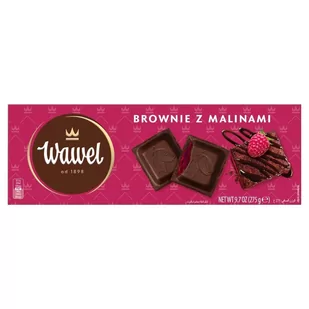Wawel Czekolada nadziewana brownie z malinami 275 g - Czekolada - miniaturka - grafika 1
