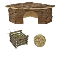 Karma dla gryzoni - AniOne Zestaw akcesoriów dla królików miniaturowych - miniaturka - grafika 1