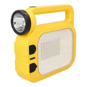 Latarki - Latarka LED o pojemności 2400 mAh z wbudowanym panelem słonecznym, ładowaniem przez USB, przenośną i wytrzymałą konstrukcją - miniaturka - grafika 1