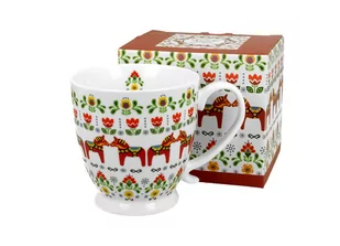 Duo Gift Kubek na stopce jumbo 480 ml wzór SKANDYNAWSKI DUG_3413 - Kubki - miniaturka - grafika 1