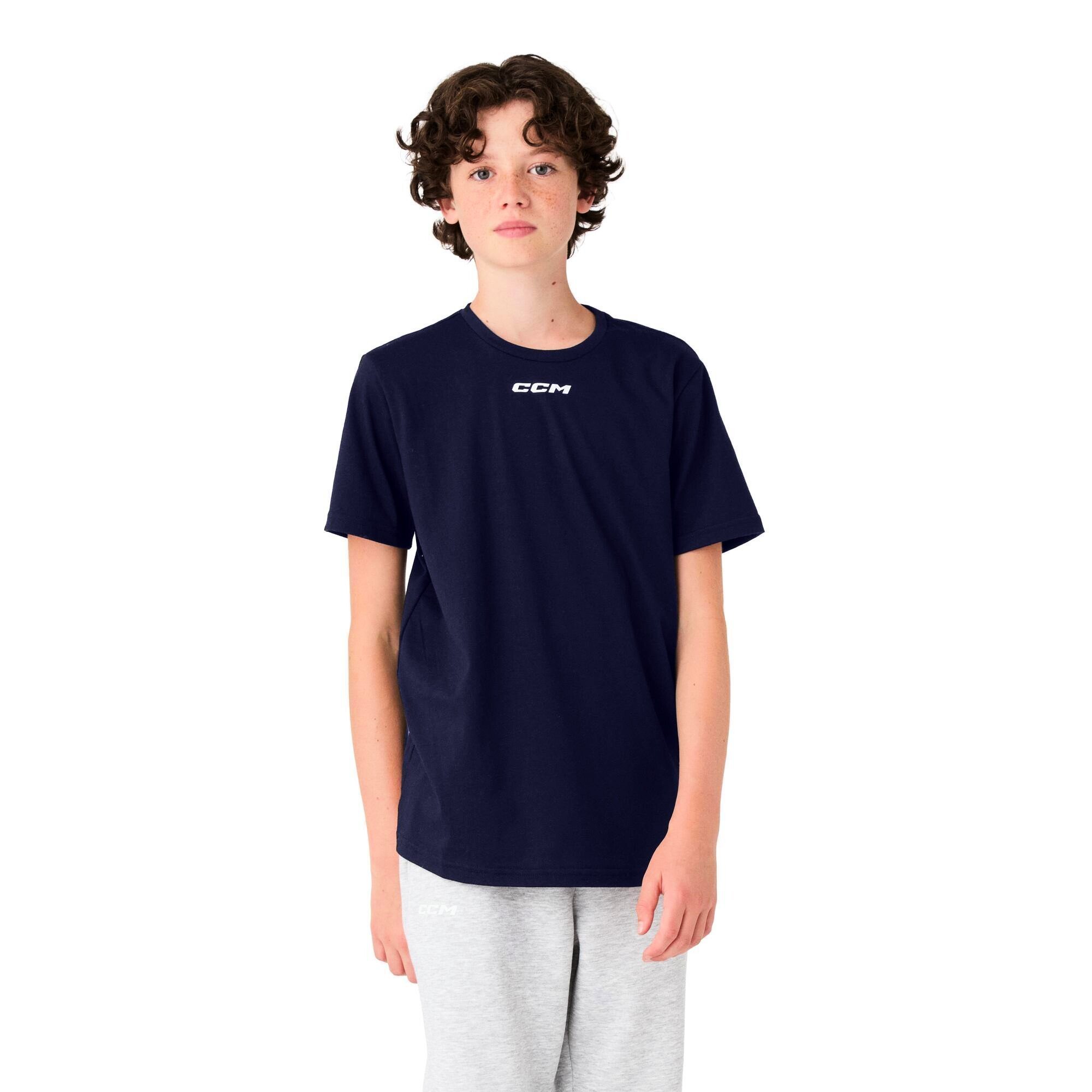 Koszulka dziecięca CCM Team SS Tee Navy S