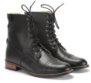 FO Krzysiek SZTYBLETY model 100 sznurowane czarne - Buty do jazdy konnej - miniaturka - grafika 1
