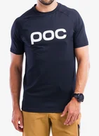 Koszulki rowerowe - Koszulka na rower POC Reform Enduro Tee - uranium black - miniaturka - grafika 1