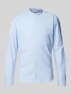 Koszule męskie - Koszula casualowa o kroju slim fit ze stójką model ‘Oxford’ - miniaturka - grafika 1