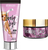 Balsamy i kremy do opalania - Soleo Soleo Lovely Legs + Słoiczek Beauty Face - miniaturka - grafika 1