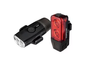 Topeak Zestw lamp POWER LUX USB COMBO, BLACK new 2021 T-TMS098 - Lampki rowerowe - miniaturka - grafika 1