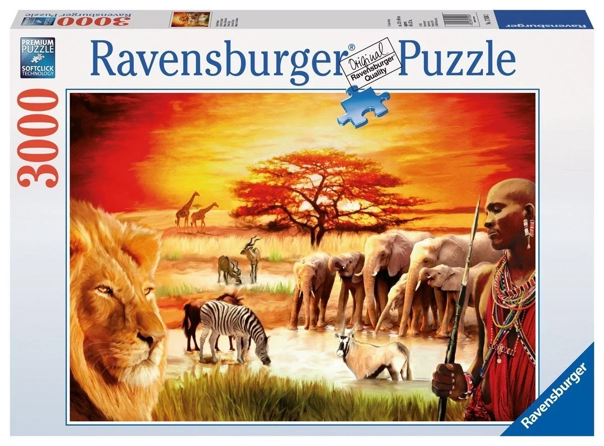 Ravensburger Puzzle Sawanna Masajów 3000