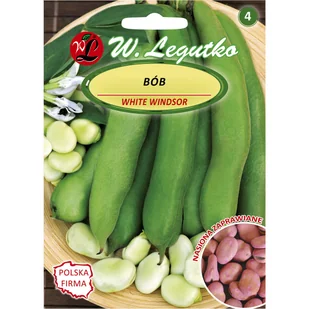 Bób ogrodowy Windsor biały nasiona zaprawiane 50g W. Legutko - Nasiona i cebule - miniaturka - grafika 1