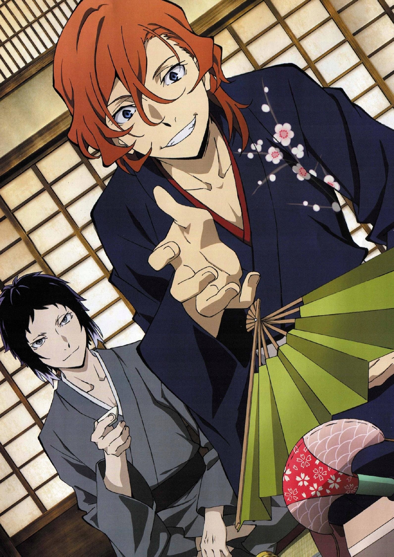 Plakat A1 anime manga Bungou Stray Dogs Bezpańscy Literaci